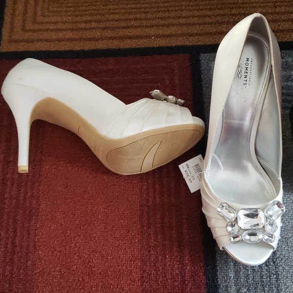 white heels size 12